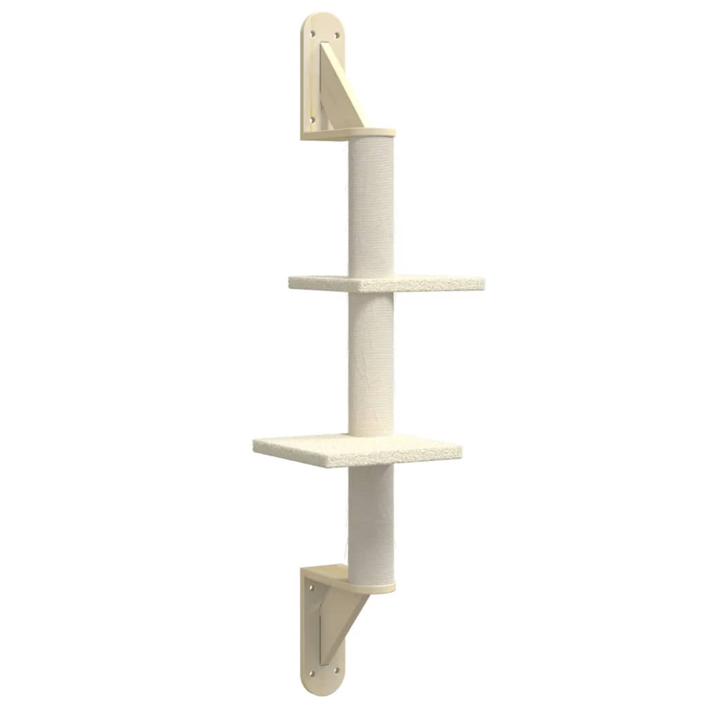 krémszínű falra szerelhető kaparófa 108 cm