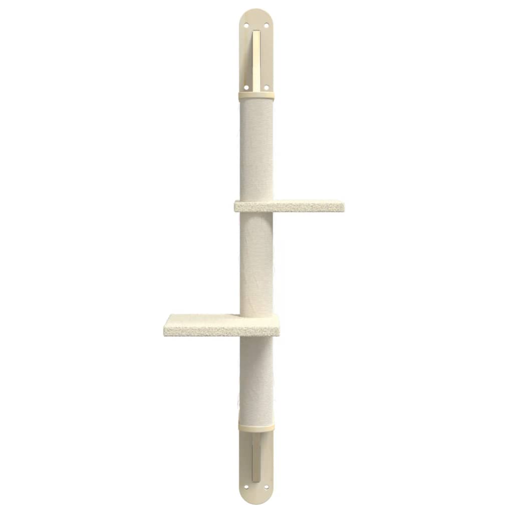 krémszínű falra szerelhető kaparófa 108 cm