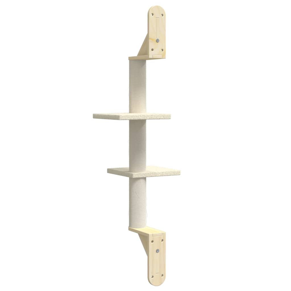 krémszínű falra szerelhető kaparófa 108 cm