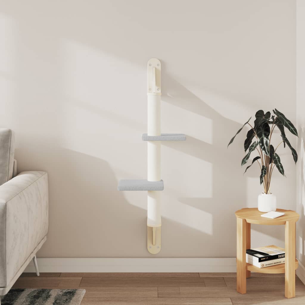 világosszürke falra szerelhető kaparófa 108 cm