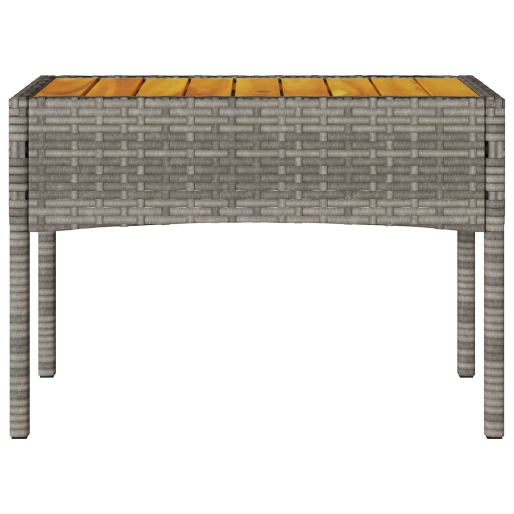2 személyes szürke polyrattan kerti pad párnákkal és asztallal