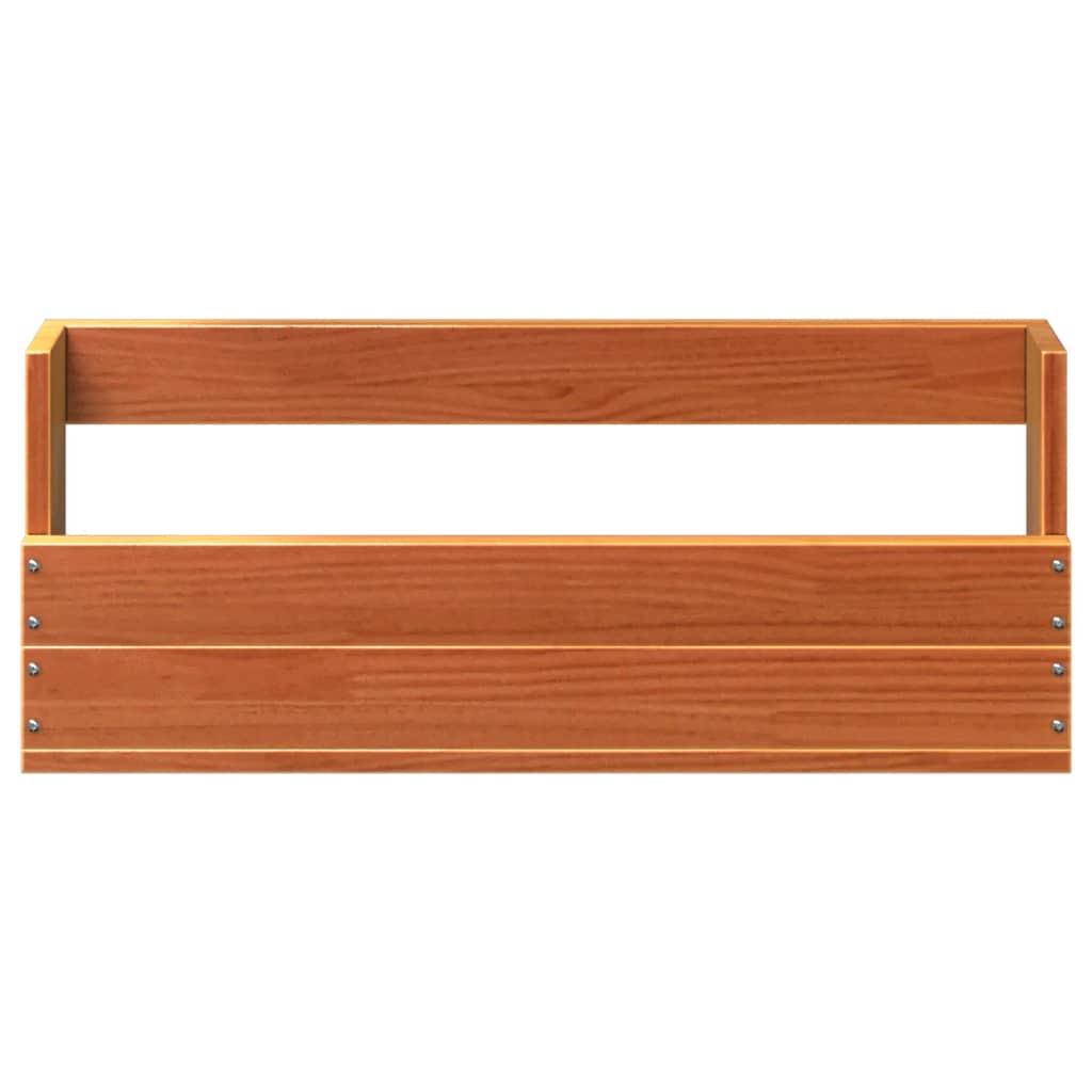 2 db viaszbarna tömör fenyőfa fali cipőtartó 59x8,5x23,5 cm