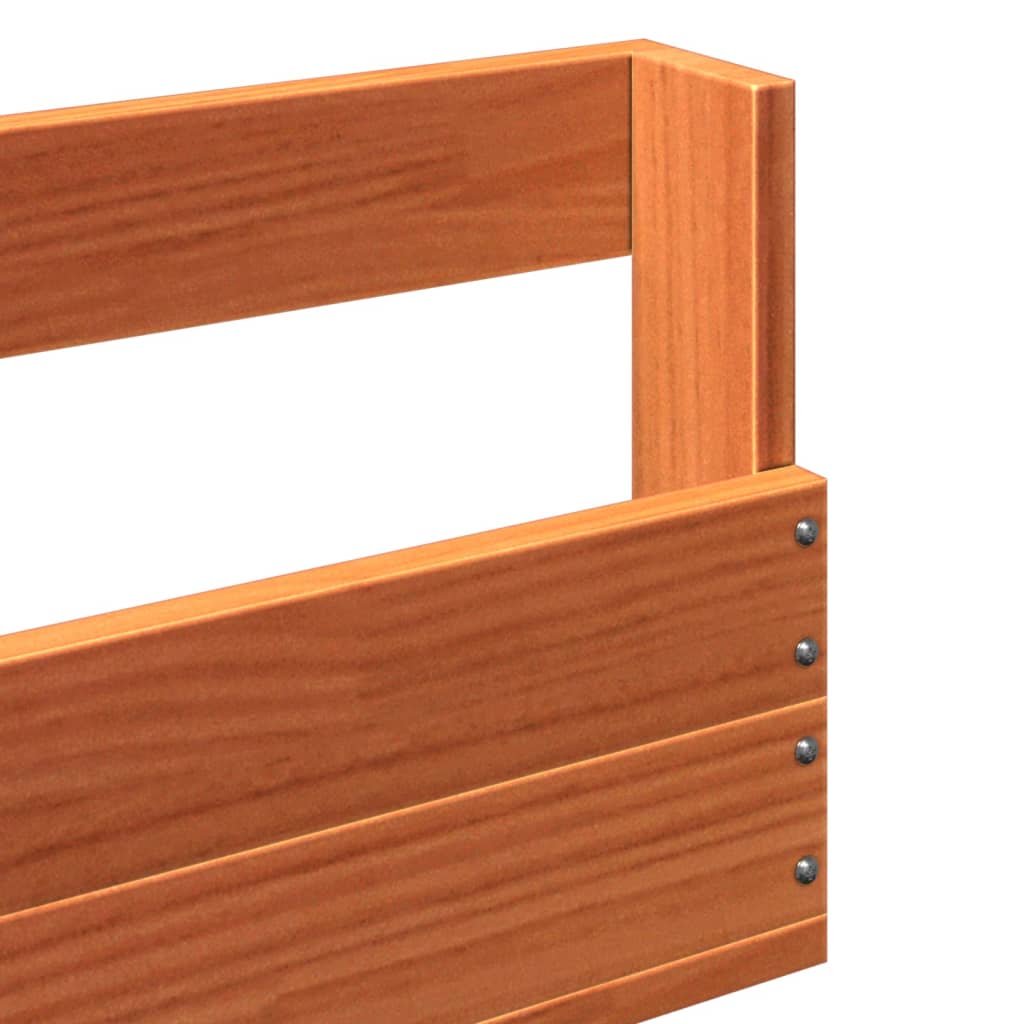 2 db viaszbarna tömör fenyőfa fali cipőtartó 59x8,5x23,5 cm