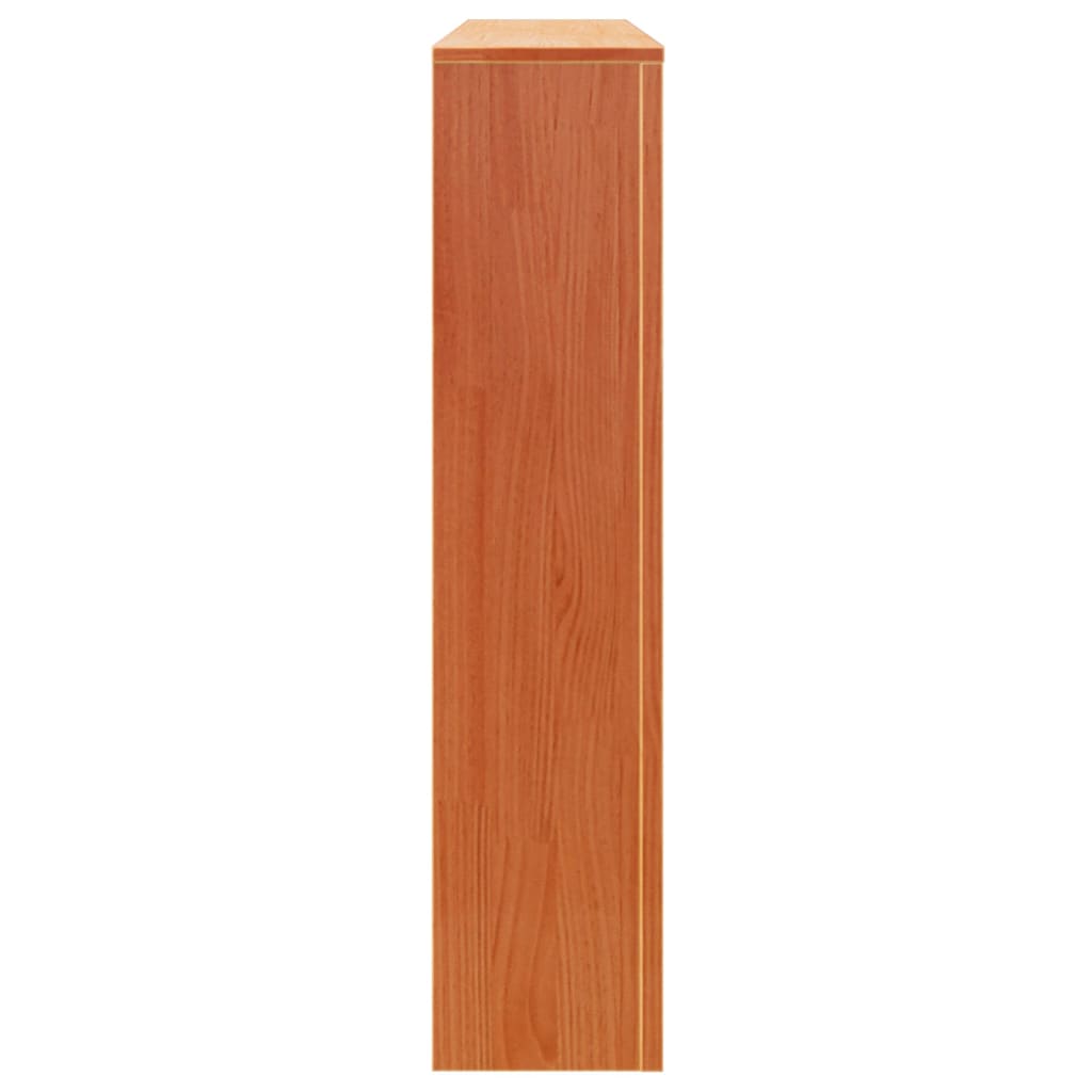 viaszbarna tömör fenyőfa radiátorburkolat 108,5 x 19 x 84 cm
