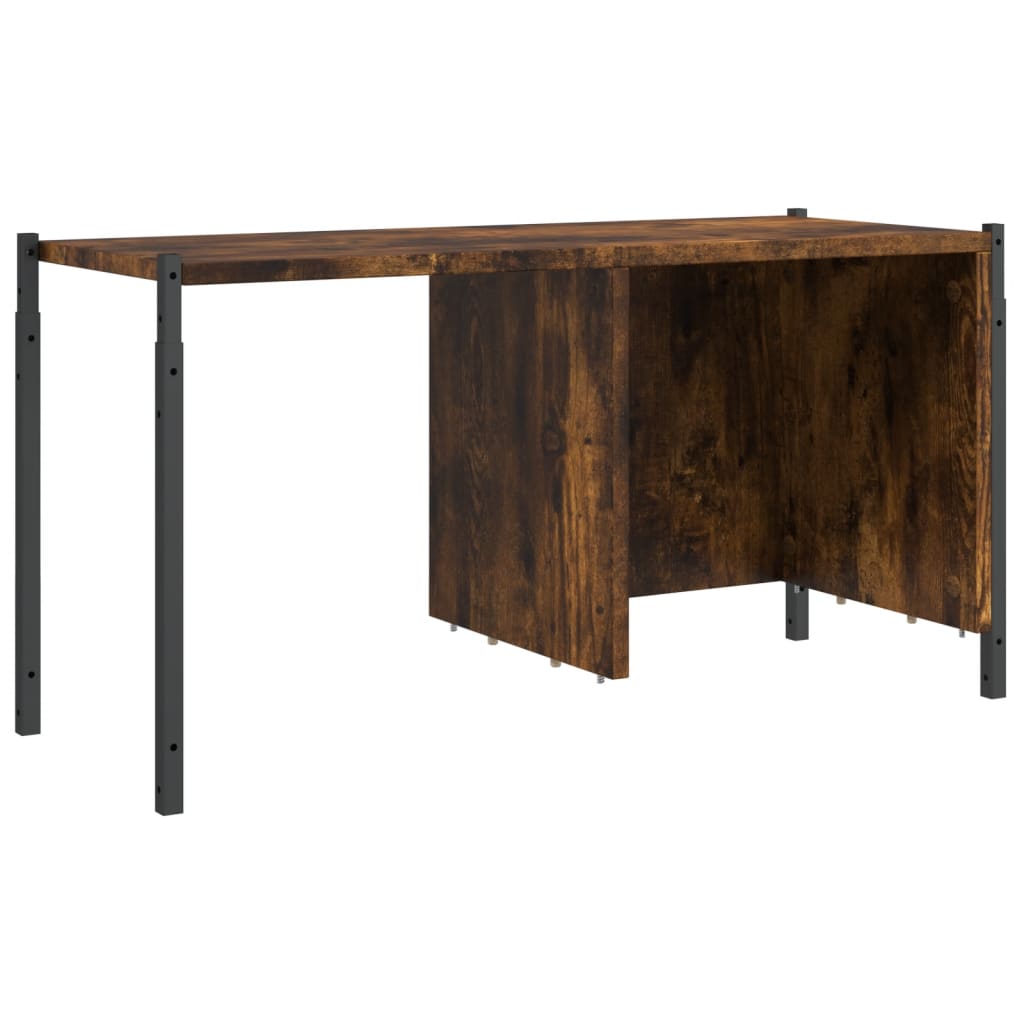 füstös tölgy színű szerelt fa könyvszekrény 72x28x172 cm