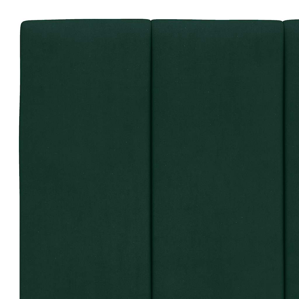 sötétzöld bársony ágykeret matrac nélkül Hanko 100x200 cm