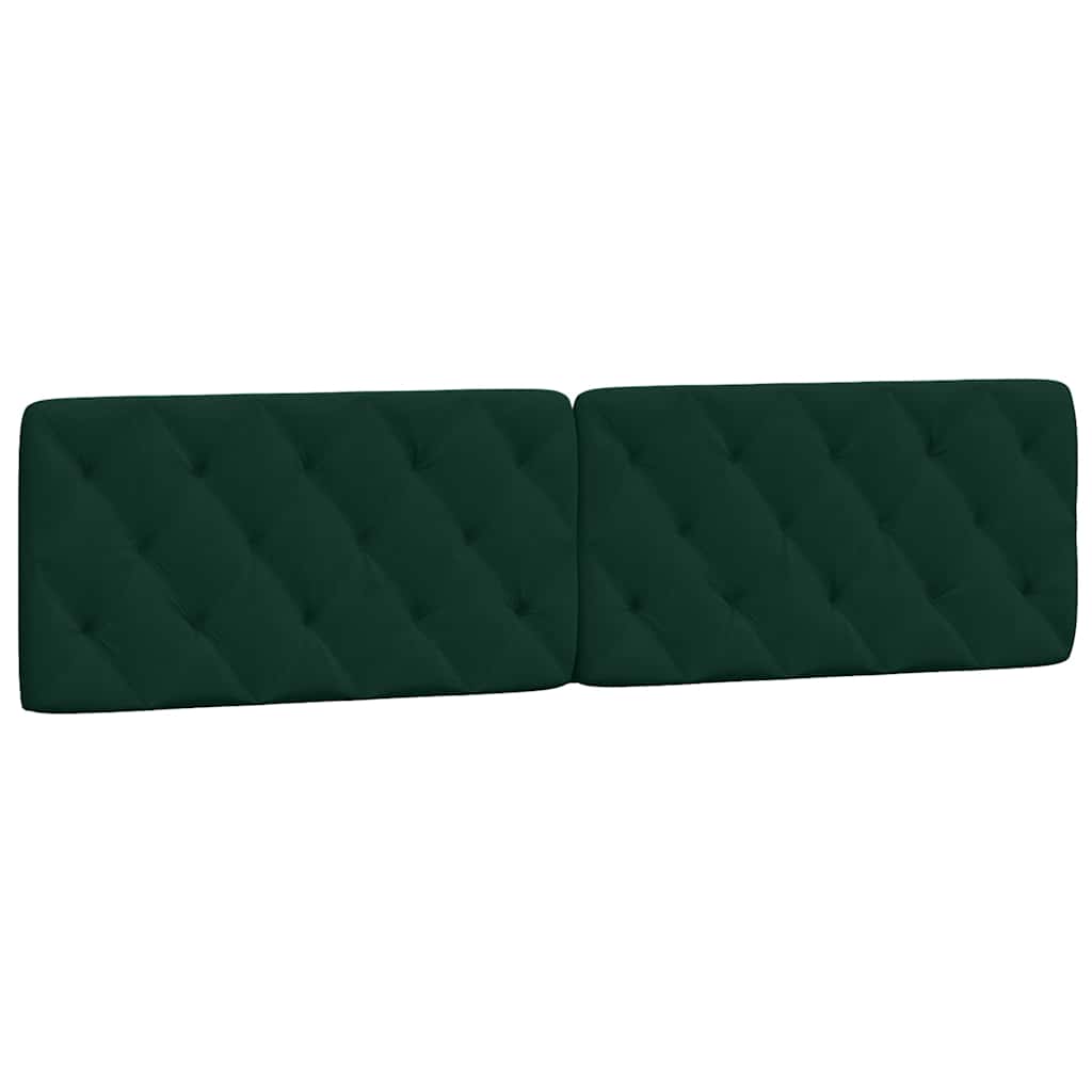 sötétzöld bársony ágykeret matrac nélkül 200x200 cm