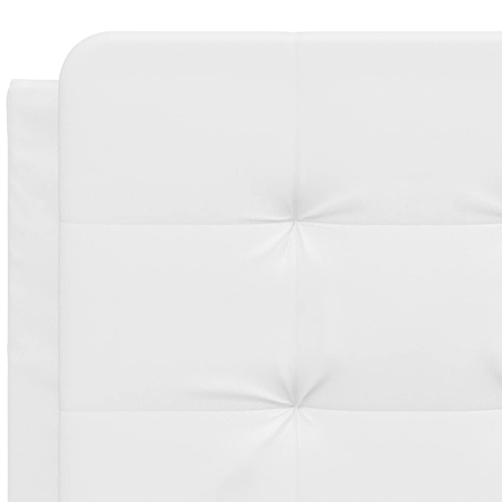 fehér műbőr ágykeret matrac nélkül Zadar 120 x 200 cm