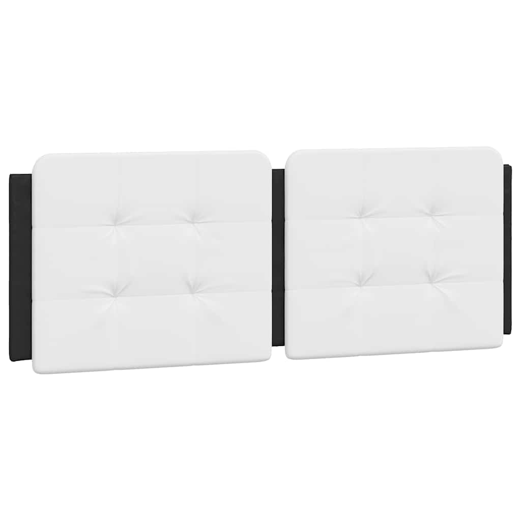 fekete és fehér műbőr ágykeret matrac nélkül Zadar 140x190 cm