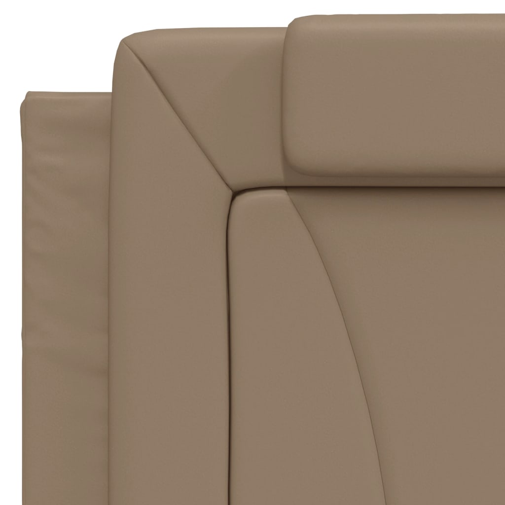 cappuccino színű ágykeret Viana LED-ekkel matrac nélkül 100 x 200 cm