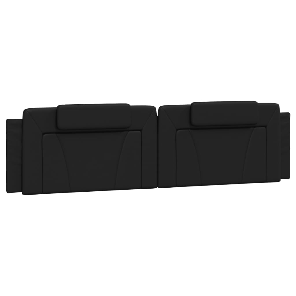 fekete ágykeret Viana LED-ekkel matrac nélkül 200x200 cm