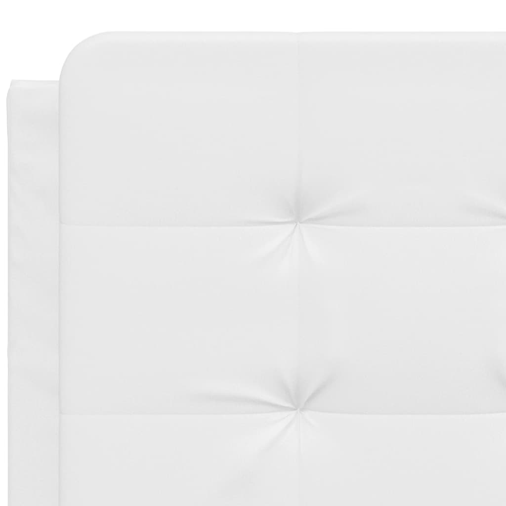 fehér ágykeret LED-ekkel matrac nélkül Zadar 140 x 190 cm