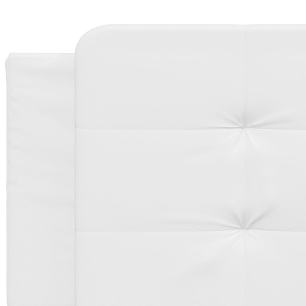 fehér ágykeret LED-ekkel matrac nélkül Zadar 160 x 200 cm