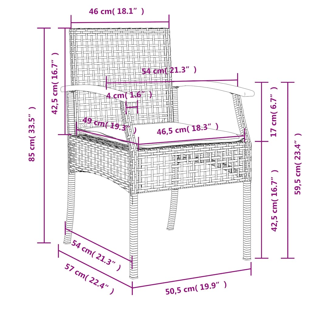 9 részes bézs polyrattan kerti étkezőgarnitúra párnákkal
