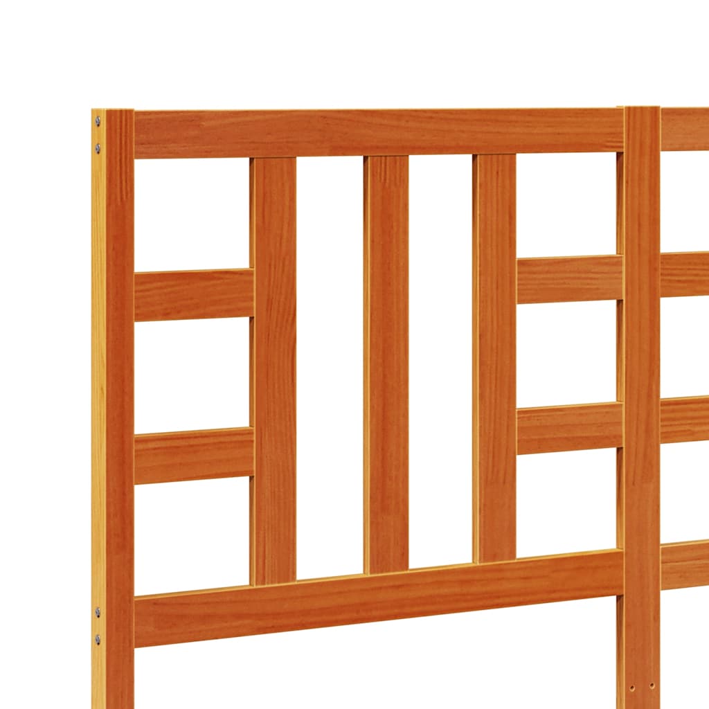viaszbarna tömör fenyőfa fejtámla 150 cm