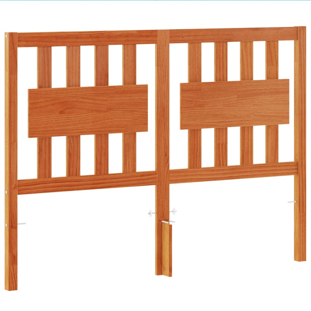 viaszbarna tömör fenyőfa fejtámla 135 cm