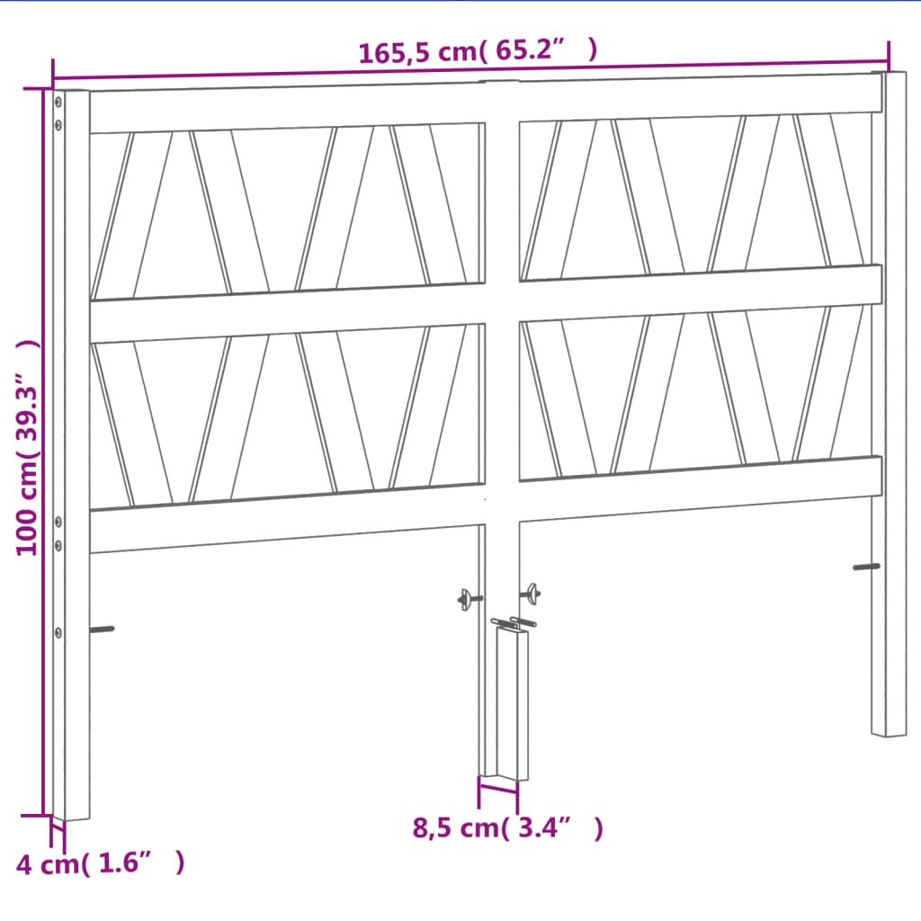 viaszbarna tömör fenyőfa fejtámla 160 cm