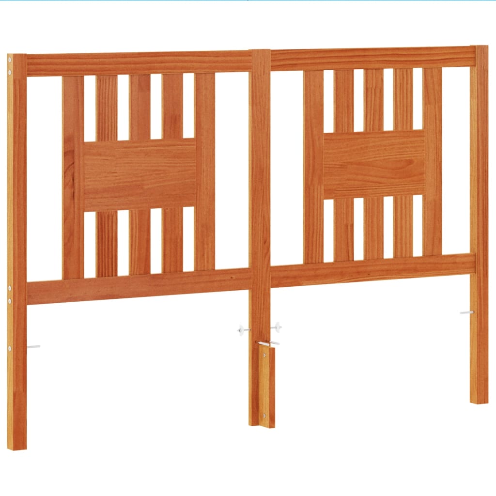 viaszbarna tömör fenyőfa fejtámla 140 cm