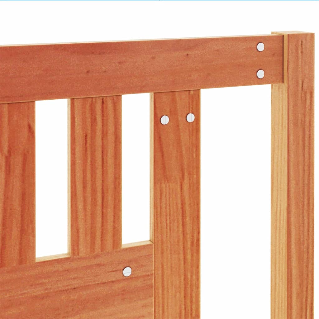 viaszbarna tömör fenyőfa fejtámla 140 cm