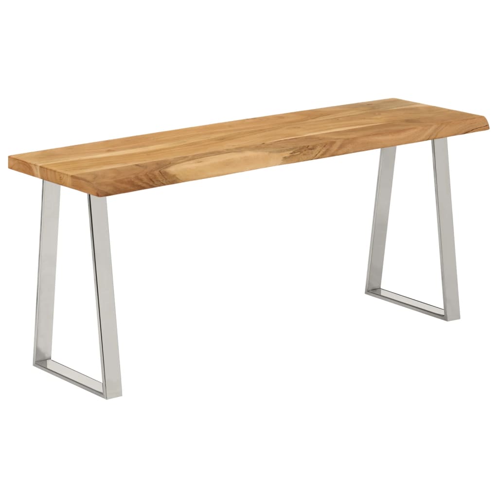 tömör akácfa pad természetes éllel 105 cm