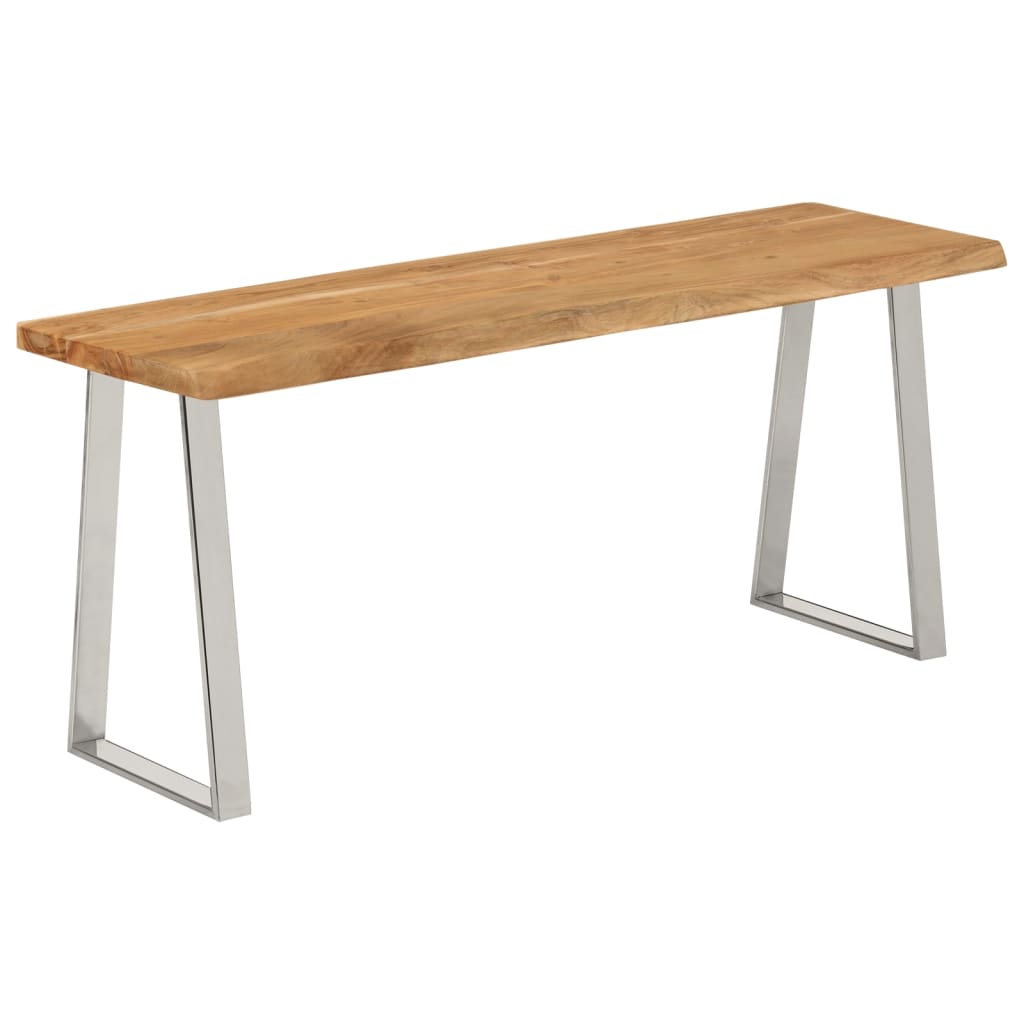 tömör akácfa pad természetes éllel 105 cm