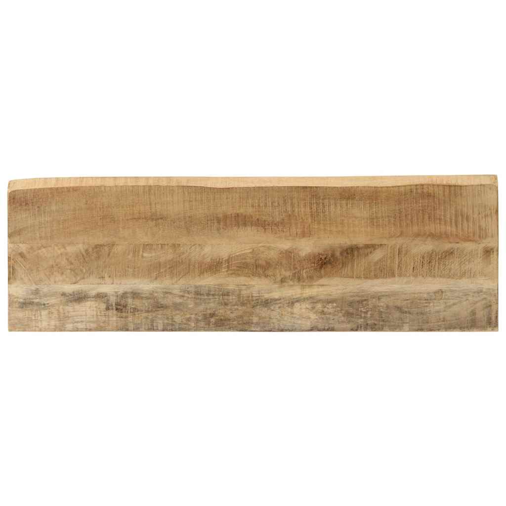 tömör mangófa konzolasztal természetes éllel 105 x 33 x 76 cm
