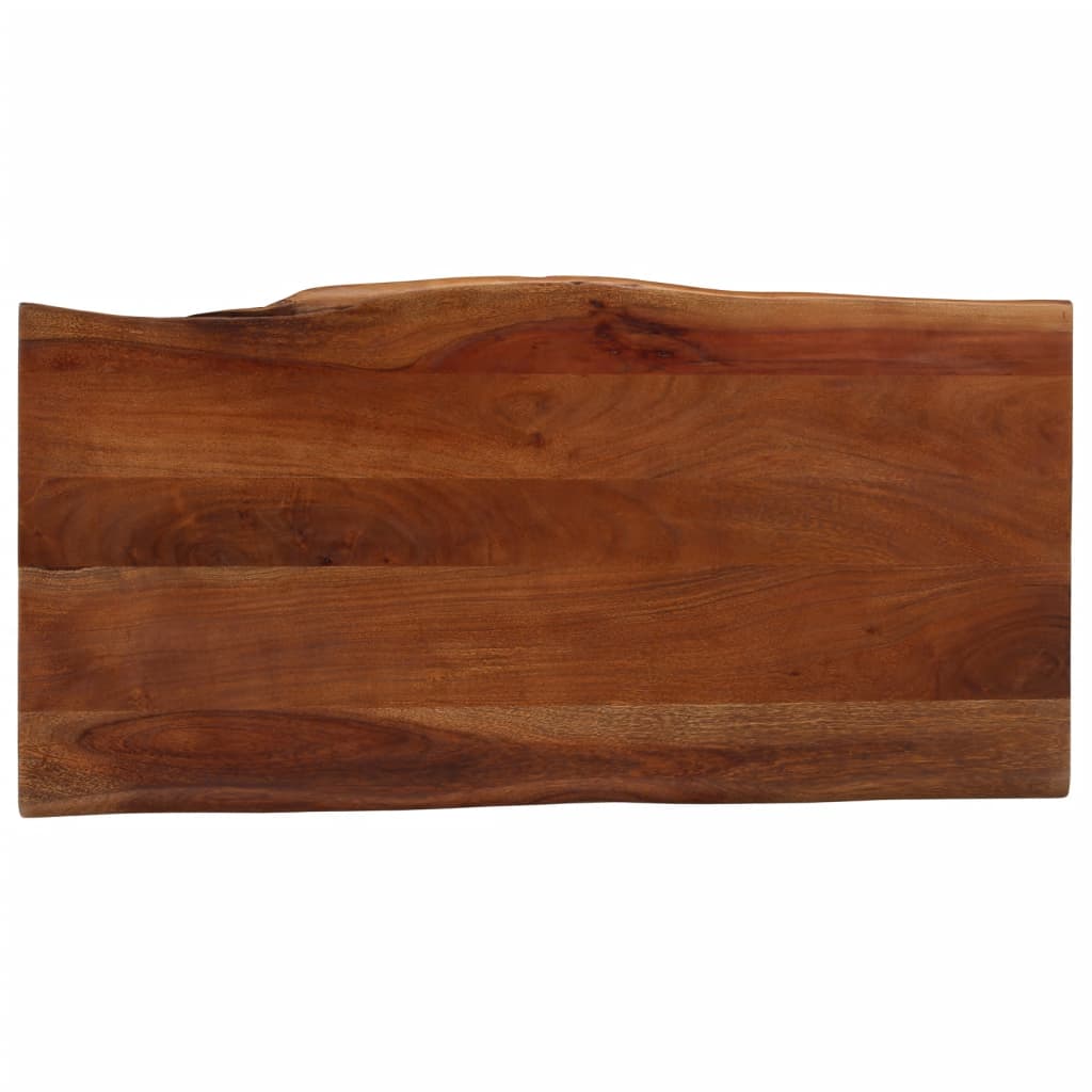 mézbarna tömör akácfa dohányzóasztal 110 x 55 x 40 cm