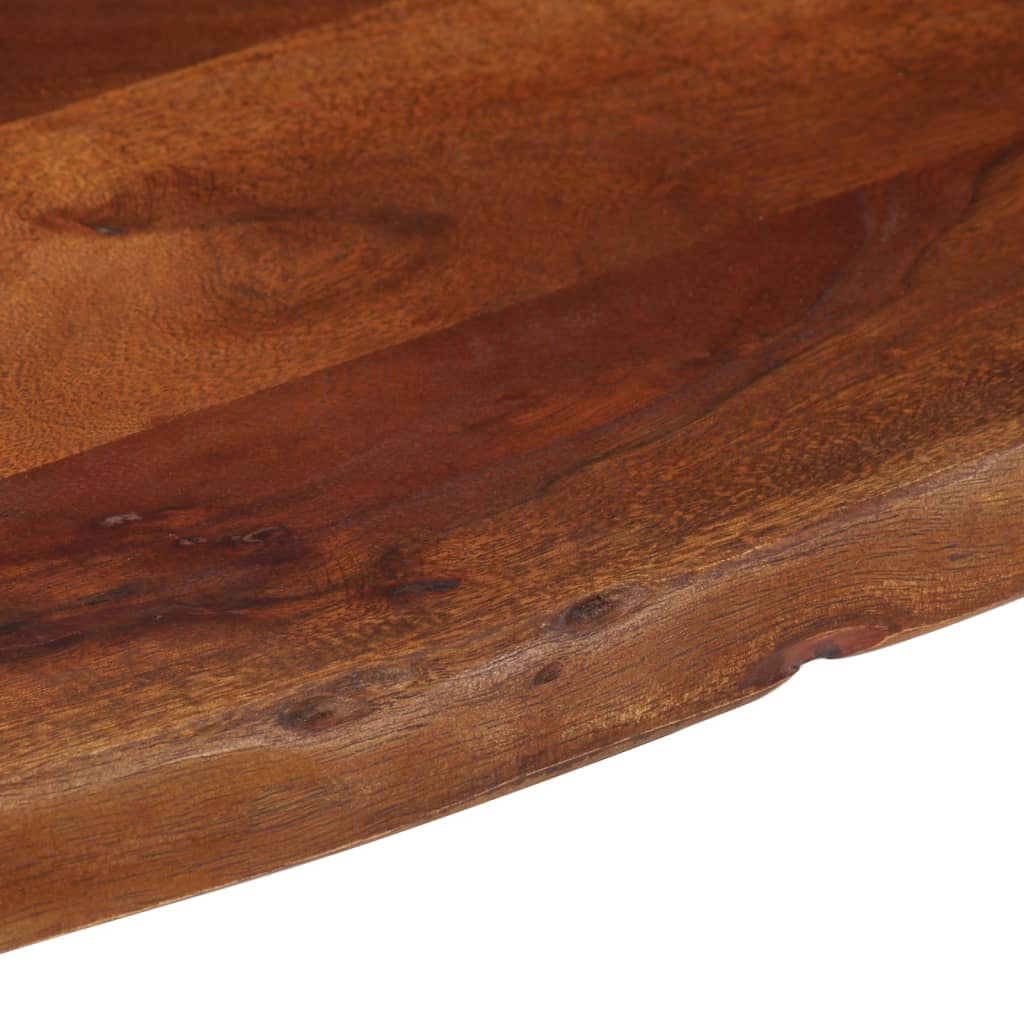 mézbarna tömör akácfa dohányzóasztal 110 x 55 x 40 cm
