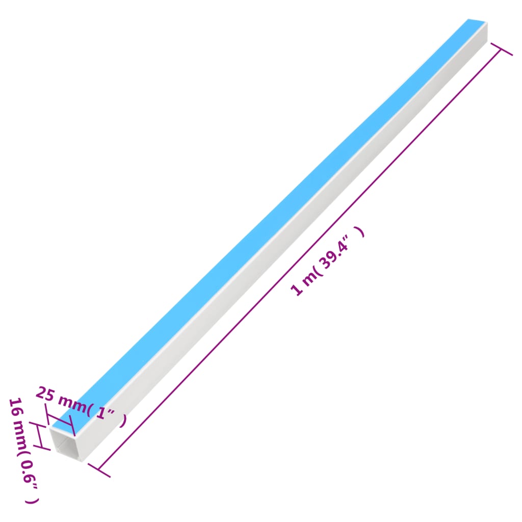 öntapadós PVC kábelcsatorna 25 x 16 mm 10 m