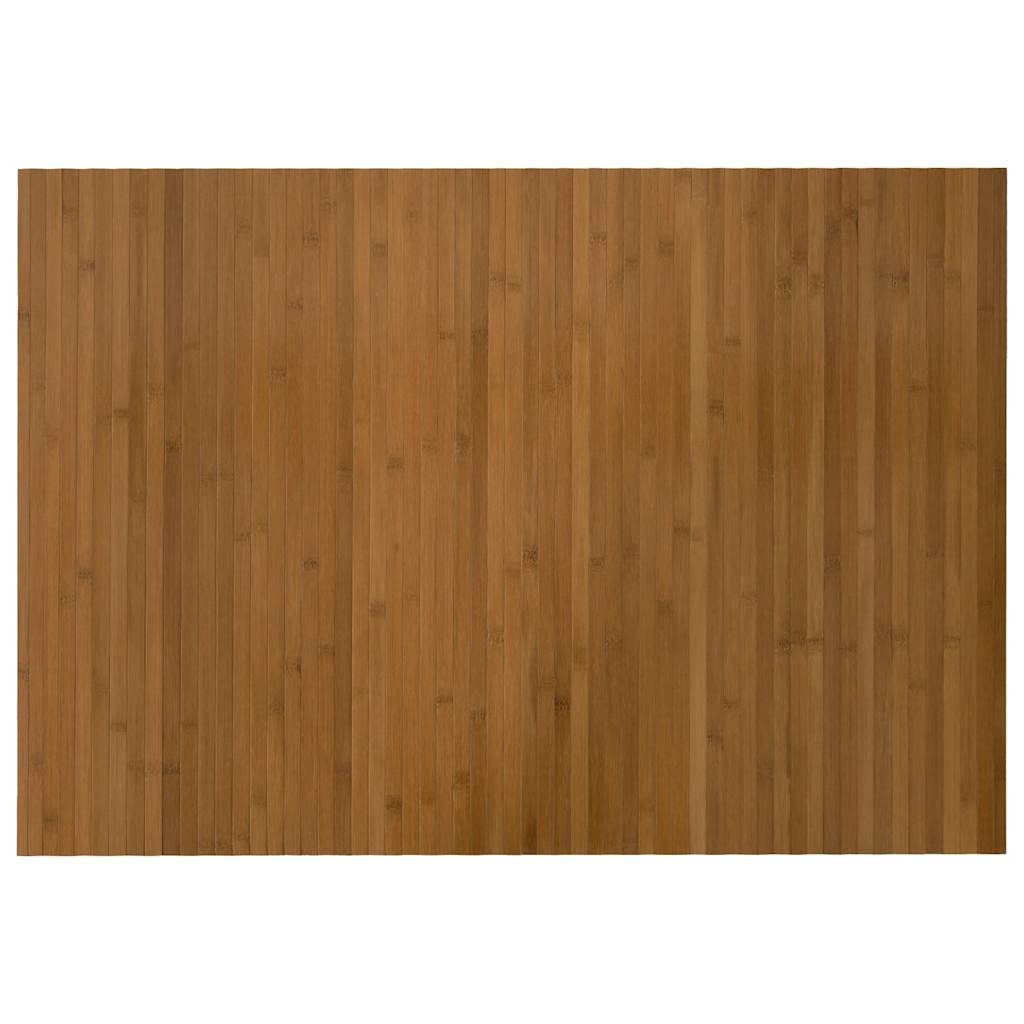 négyszögletű barna bambusz szőnyeg 70 x 100 cm