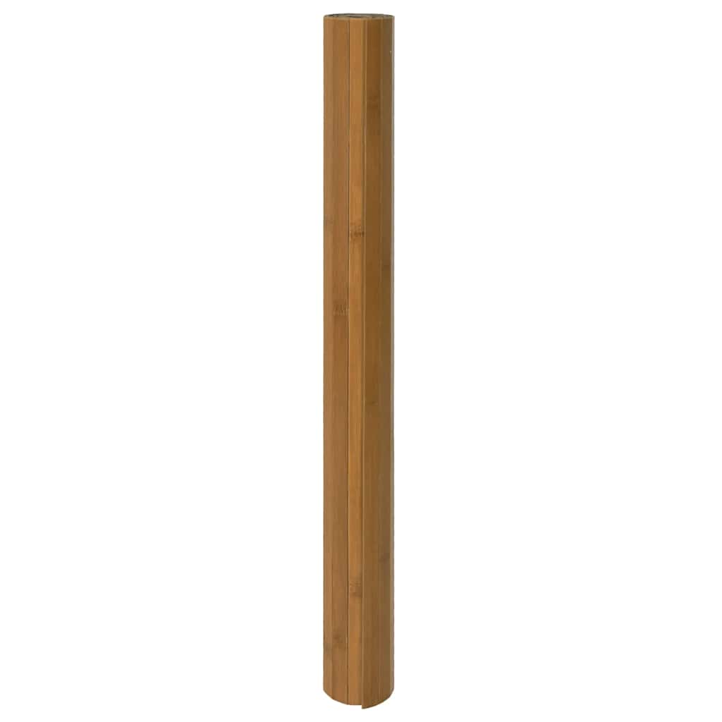 négyszögletű barna bambusz szőnyeg 70 x 100 cm