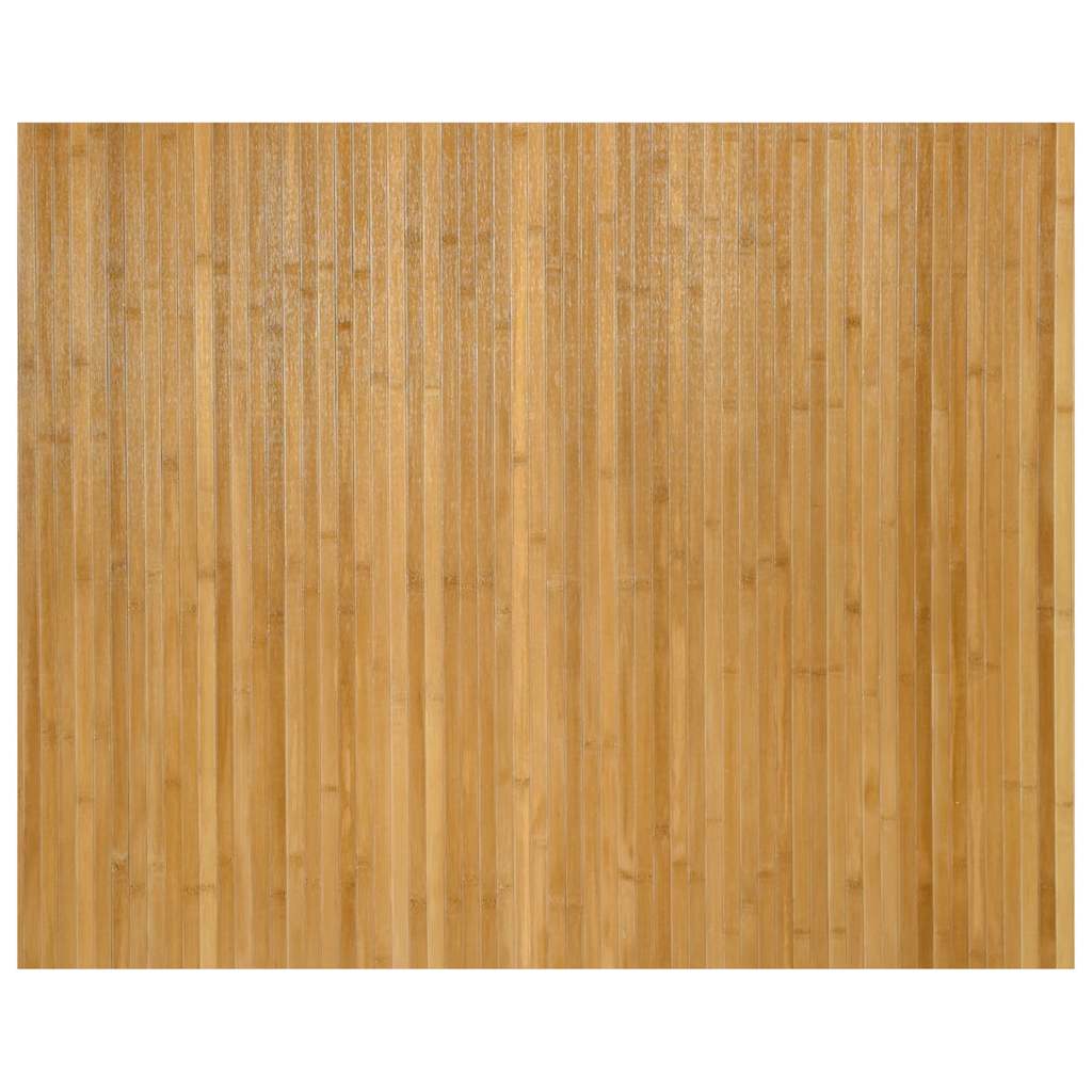 négyszögletű természetes bambusz szőnyeg 80 x 100 cm