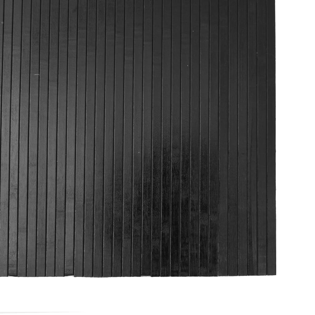 négyszögletű szürke bambusz szőnyeg 80 x 200 cm