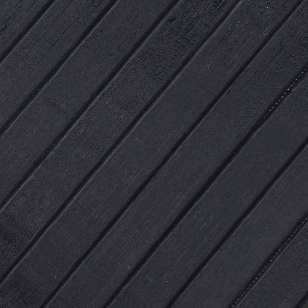 négyszögletű szürke bambusz szőnyeg 80 x 200 cm