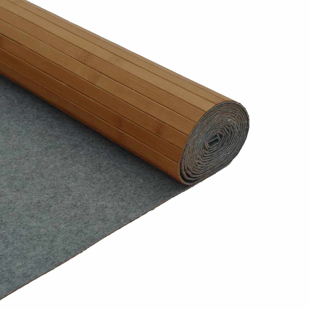 négyszögletű barna bambusz szőnyeg 80 x 300 cm
