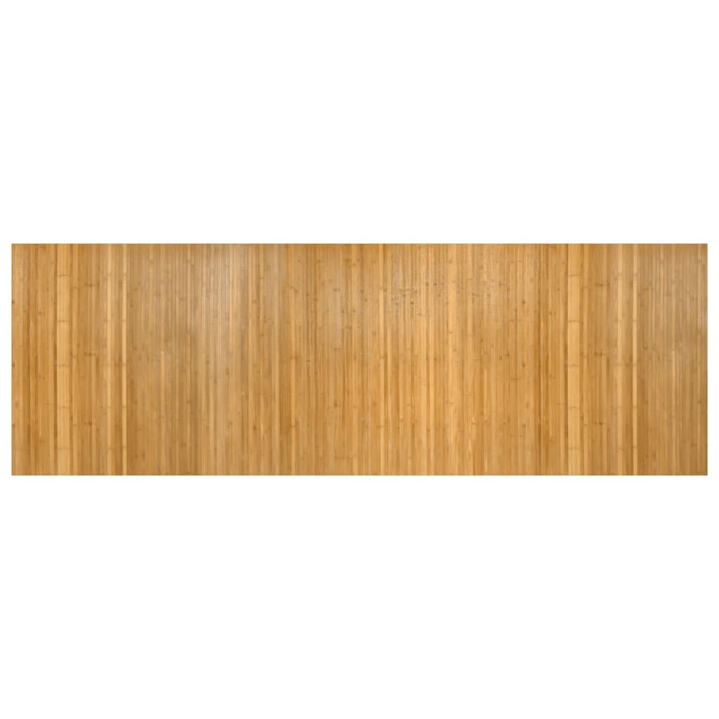 négyszögletű természetes bambusz szőnyeg 100 x 300 cm