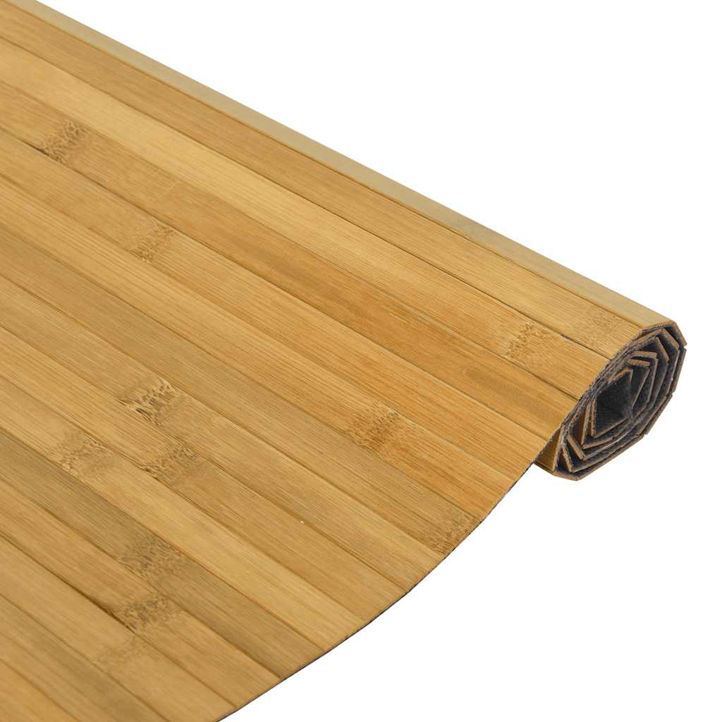 négyszögletű természetes bambusz szőnyeg 100 x 300 cm