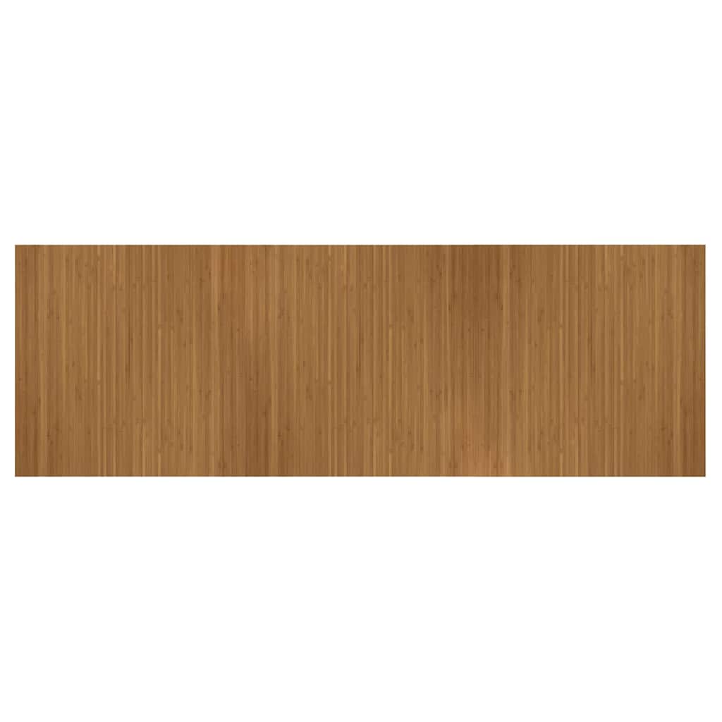 négyszögletű barna bambusz szőnyeg 100 x 300 cm