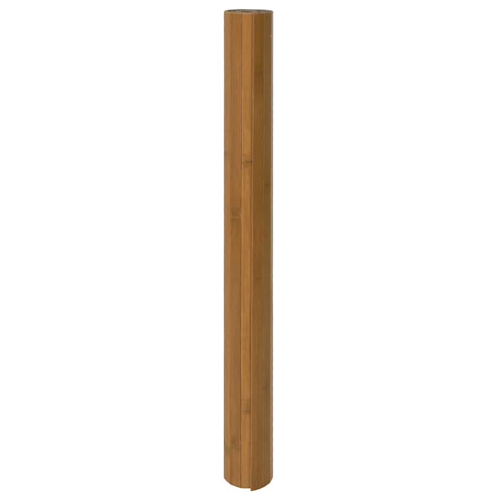 négyszögletű barna bambusz szőnyeg 100 x 300 cm