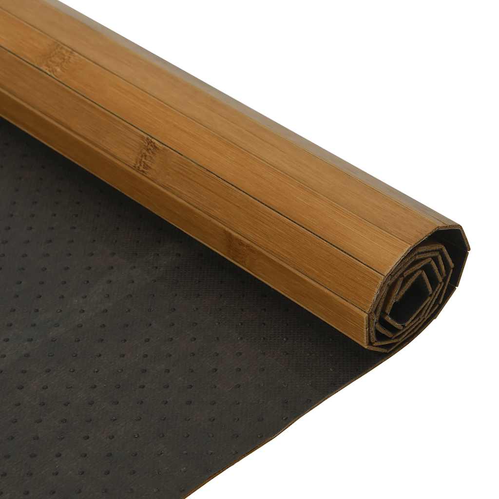 négyszögletű barna bambusz szőnyeg 100 x 300 cm
