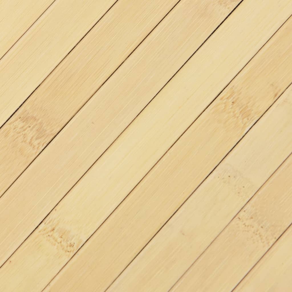négyszögletű világos természetes bambusz szőnyeg 100 x 500 cm