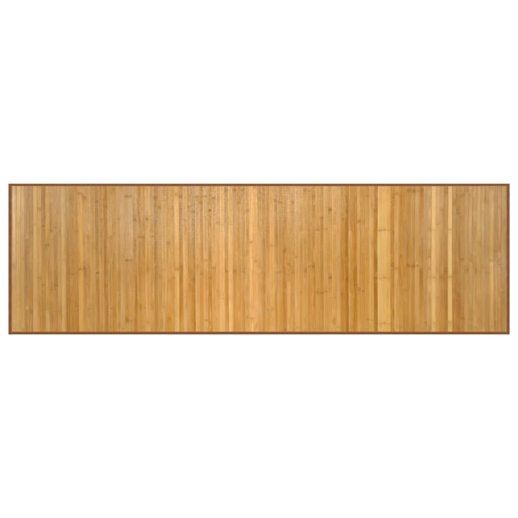 négyszögletű természetes bambusz szőnyeg 60 x 200 cm