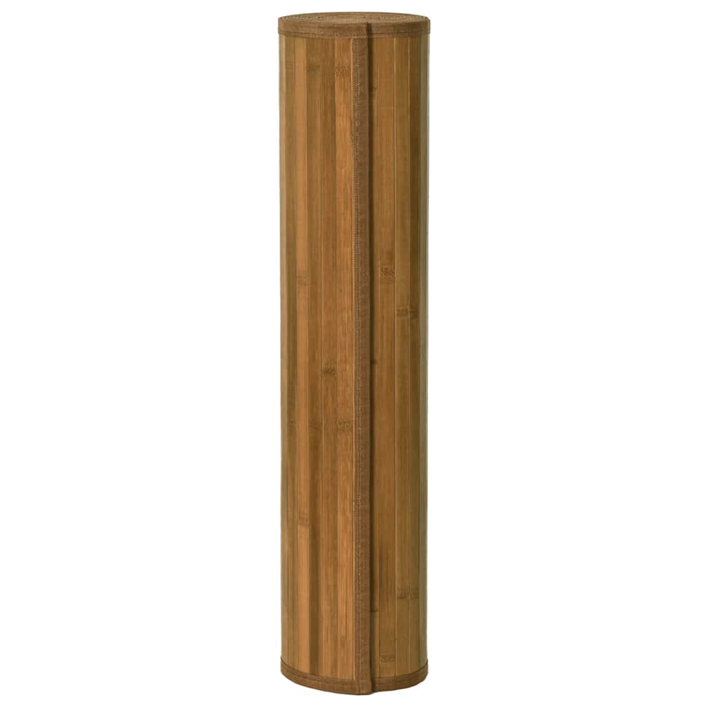 négyszögletű barna bambusz szőnyeg 60 x 200 cm