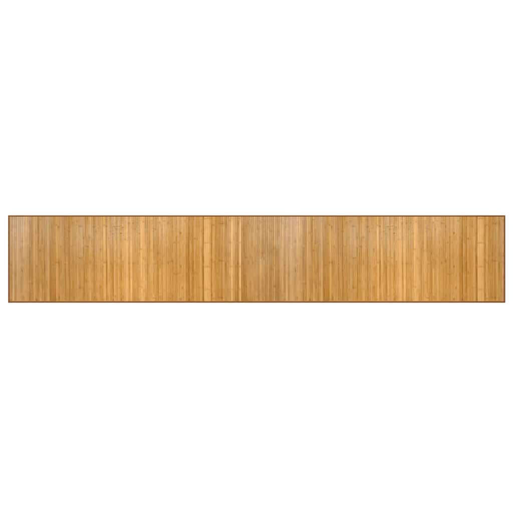 négyszögletű természetes bambusz szőnyeg 70 x 400 cm