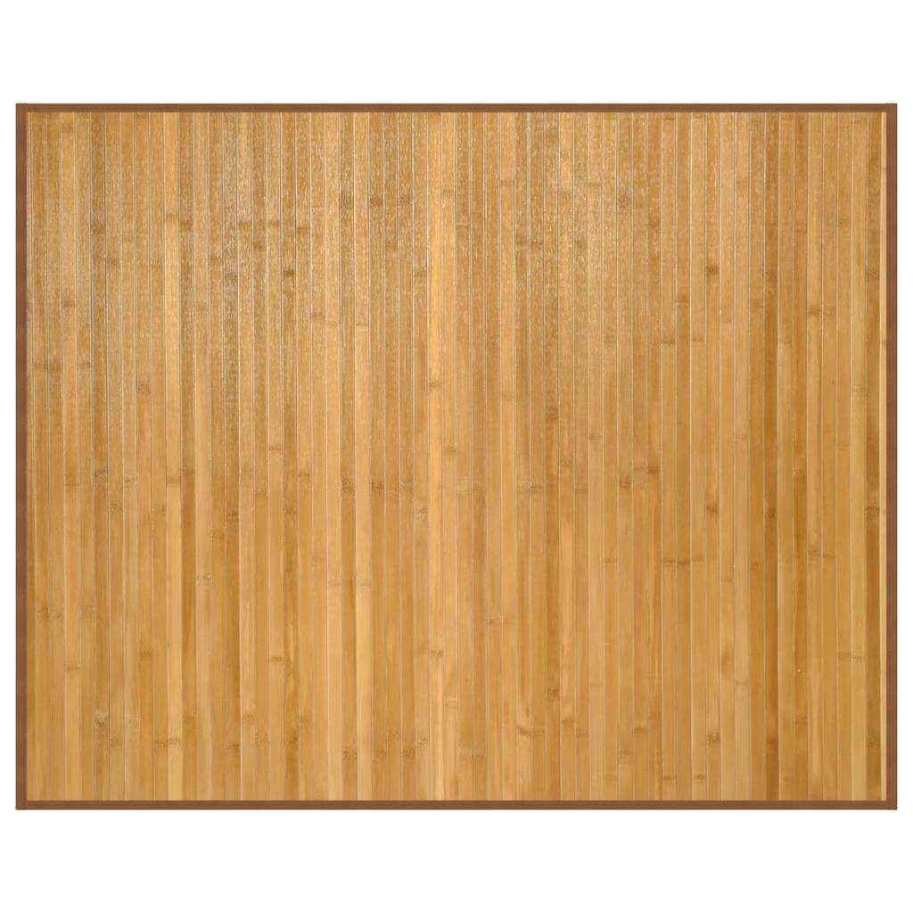 négyszögletű természetes bambusz szőnyeg 80 x 100 cm