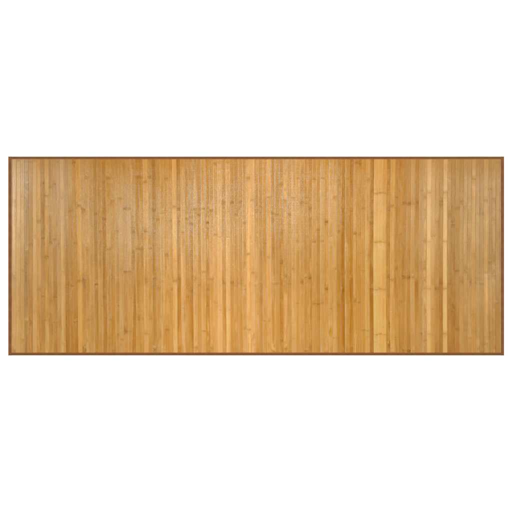 négyszögletű természetes bambusz szőnyeg 80 x 200 cm