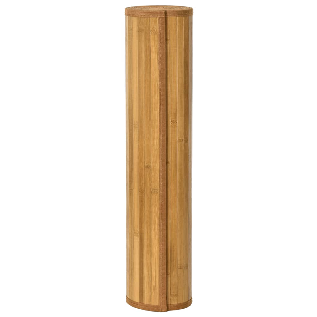 négyszögletű természetes bambusz szőnyeg 80 x 200 cm