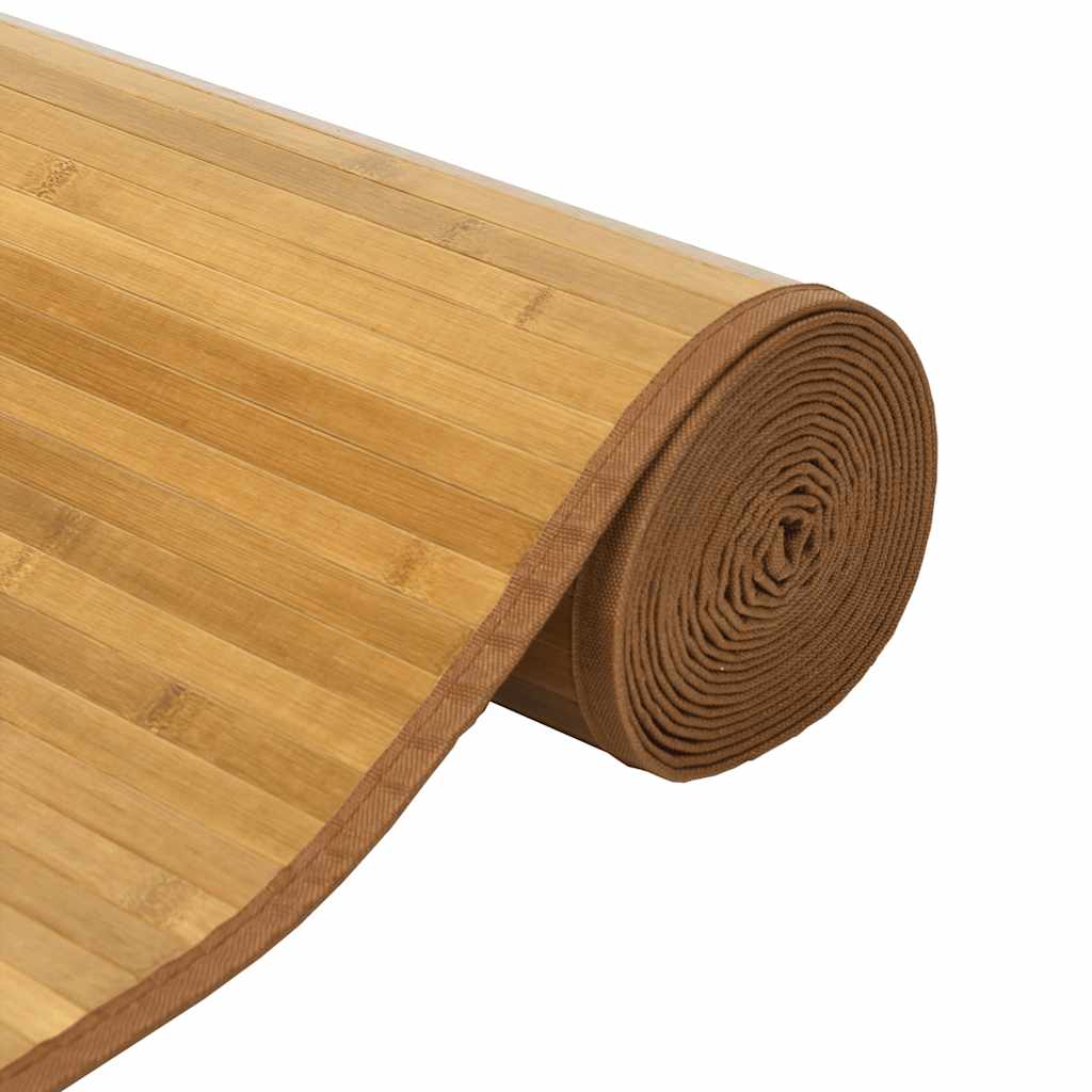 négyszögletű természetes bambusz szőnyeg 80 x 200 cm