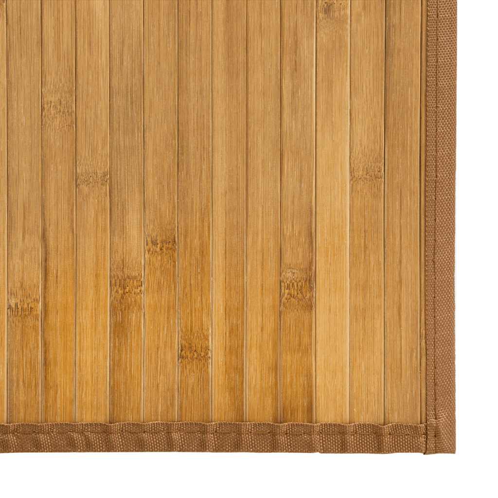 négyszögletű természetes bambusz szőnyeg 80 x 200 cm
