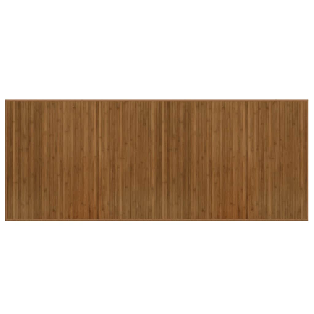 négyszögletű barna bambusz szőnyeg 80 x 200 cm